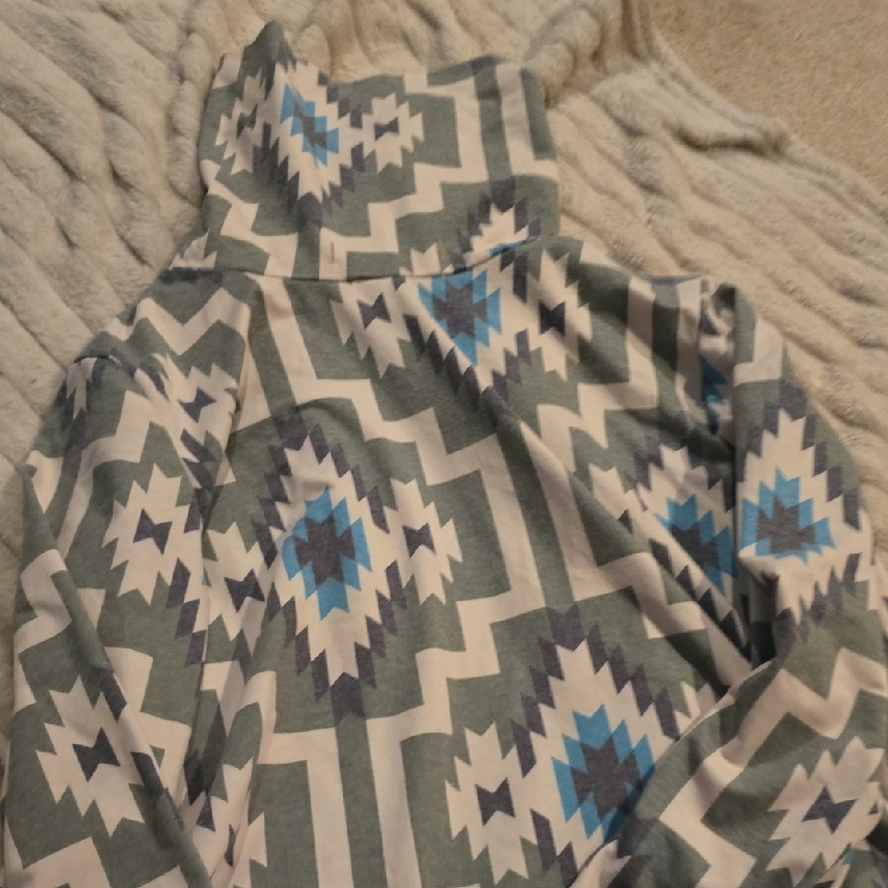 Crazy Train Multicolor Geometric Sweater